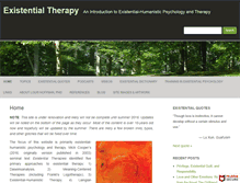 Tablet Screenshot of existential-therapy.com